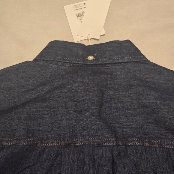 XS Free Assembly Denim Crop Utility Shirt NWT - Picture 5 of 9